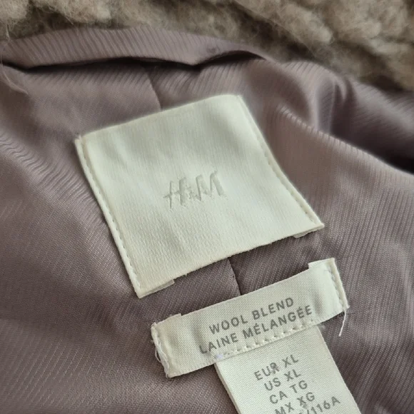 Women's Cozy Shearling Coat wool blend - Picture 3 of 4